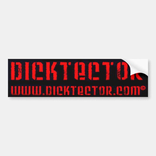 DICKTECTORバンパーステッカーj バンパーステッカー (正面)