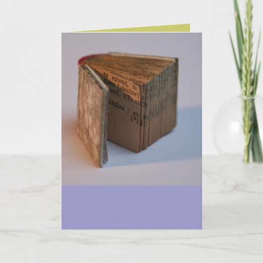 DicofrAngleの極小本の卒業の挨拶 カード (正面)