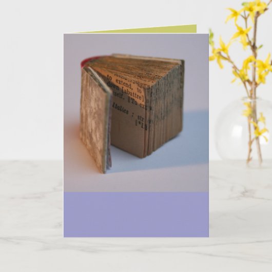 DicofrAngleの極小本の卒業の挨拶 カード (黄色い花)