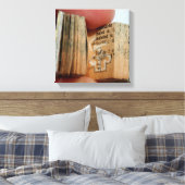 DicofrAngleミニチュアブックジャケットスケッチキャンバス キャンバスプリント (インサイチュ (寝室))