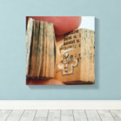 DicofrAngleミニチュアブックジャケットスケッチキャンバス キャンバスプリント (インサイチュ (ウッドフロア))