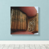 DicofrAngleミニチュアブックタイトルなしスケッチキャンバス キャンバスプリント (インサイチュ (ウッドフロア))