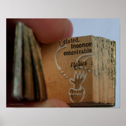 DicofrAngleミニチュアブックハンドスケッチポスター ポスター (正面)