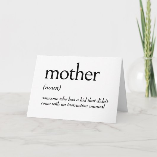 Dictionary Definition for MOTHER カード (正面)