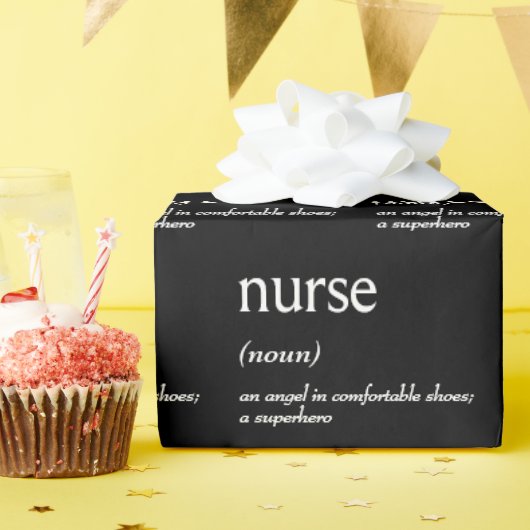 Dictionary Definition of a NURSE ラッピングペーパー (誕生日パーティー)