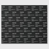 Dictionary Definition of a NURSE ラッピングペーパー (フラット)