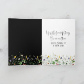 Dictionary Definition of SISTER With Wildflowers カード (内部)