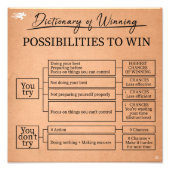 Dictionary of winning フォトプリント            (正面)