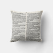 Dictionary page art クッション (裏面)