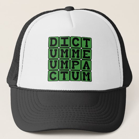 Dictum Meum Pactum、私の言葉は約束 キャップ (正面)