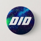 DIDカスタマイズ可能な銀河系ID 缶バッジ (正面)