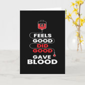 Did Good Gave Blood Blood Donate カード (黄色い花)