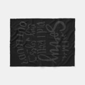 Did I Roll My Eyes Out Loud Funny Sarcastic Quotes フリースブランケット (正面(横))