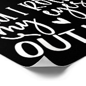 Did I Roll My Eyes Out Loud Funny Sarcastic Quotes ポスター (角)