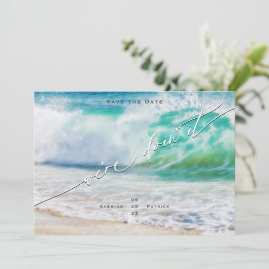 Did it -海波日付を保存 招待状 (スタンド正面)