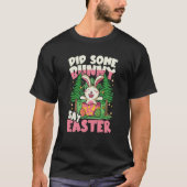 Did Some Bunny Say Easter for a Rabbit Tシャツ (正面)