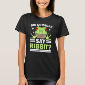 Did Someone Say Ribbit Red Eyed Tree Frog Amphibia Tシャツ (正面)