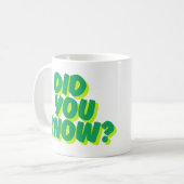 Did You Know? 引用マグカップ コーヒーマグカップ (正面左)