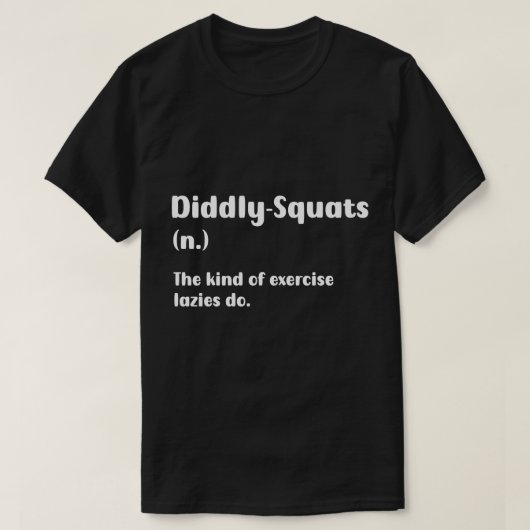Diddly-Squatsで勝利を Tシャツ (デザイン正面)