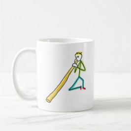 Didgeridoo Stickman コーヒーマグカップ