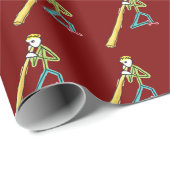 Didgeridoo Stickman ラッピングペーパー (ロールコーナー)