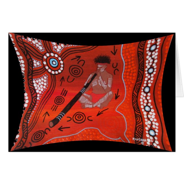 Didjeridooプレーヤーカード (正面横)