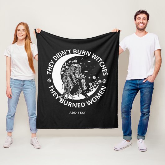 Didn't Burn Witches Burned Women Rights Pro Choice フリースブランケット (インサイチュ)
