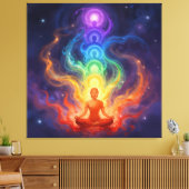 Die 7 Chakren キャンバスプリント (インサイチュ (リビング))