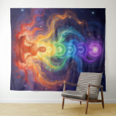 Die 7 Chakren タペストリー (インサイチュ(横))