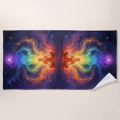 Die 7 Chakren ビーチタオル (正面)