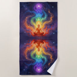 Die 7 Chakren ビーチタオル