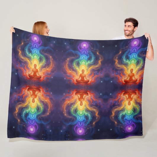 Die 7 Chakren フリースブランケット (インサイチュ)