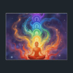 Die 7 Chakren ポストカード<br><div class="desc">Die 7 Chakren sind Energiezentren entlang der Wirbelsäule,  die verschiedene Lebensbereiche beeinflussen – von Sicherheit und Kreativität über Selbstbewusstsein und Liebe bis hin zu Kommunikation,  Intuition und Spiritualität. Im Gleichgewicht fördern sie Harmonie,  innere Kraft und ganzheitliches Wohlbefinden.</div>