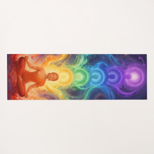 Die 7 Chakren ヨガマット (裏面(横))