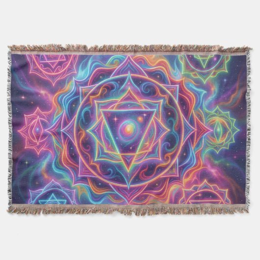 Die 7 Chakren´10 スローブランケット (正面)