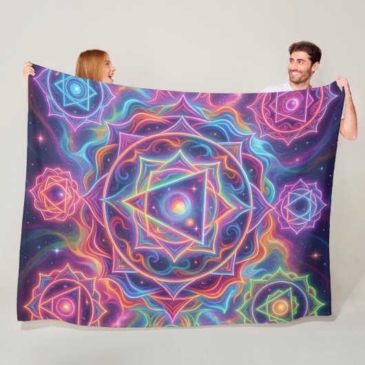 Die 7 Chakren´10 フリースブランケット (インサイチュ)