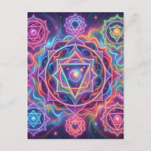 Die 7 Chakren´10 ポストカード (正面)