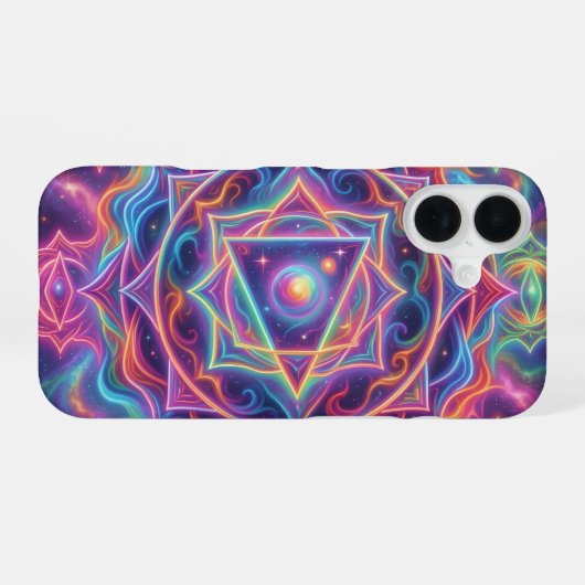 Die 7 Chakren´10 iPhone 16ケース (裏面横)