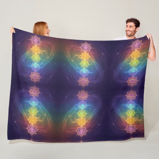 Die 7 Chakren´11 フリースブランケット (インサイチュ)