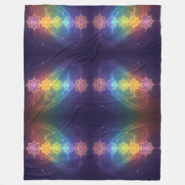 Die 7 Chakren´11 フリースブランケット