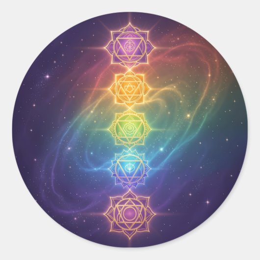 Die 7 Chakren´11 ラウンドシール (正面)