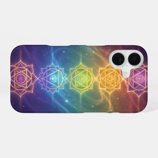 Die 7 Chakren´11 iPhone 16ケース (裏面横)