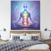 Die 7 Chakren´2 キャンバスプリント (インサイチュ (寝室))