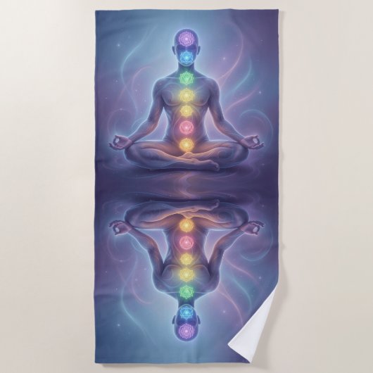Die 7 Chakren´2 ビーチタオル (正面)