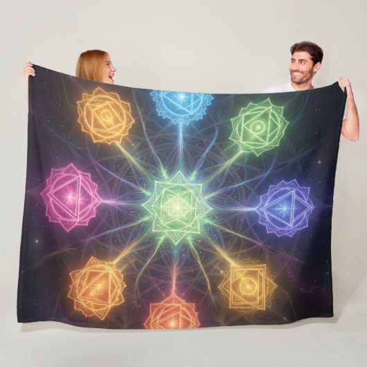 Die 7 Chakren´4 フリースブランケット (インサイチュ)