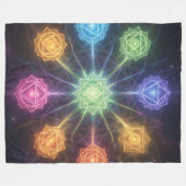 Die 7 Chakren´4 フリースブランケット (正面(横))