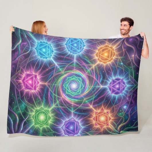 Die 7 Chakren´5 フリースブランケット (インサイチュ)