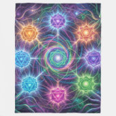 Die 7 Chakren´5 フリースブランケット (正面)