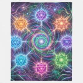 Die 7 Chakren´5 フリースブランケット