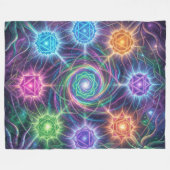 Die 7 Chakren´5 フリースブランケット (正面(横))